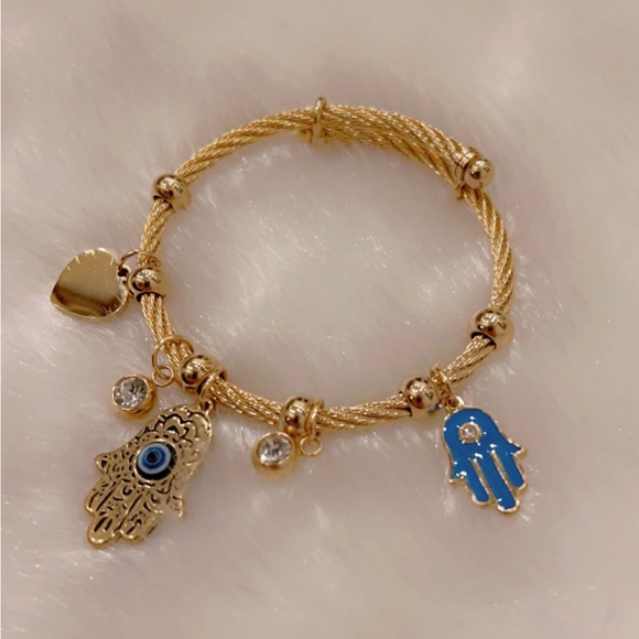 Gold Bangle Bracelet - Picture 3 of 8